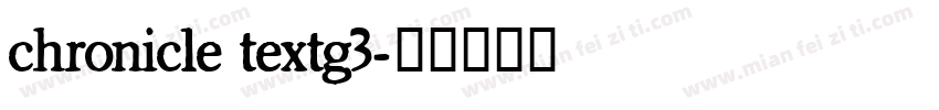 chronicle textg3字体转换